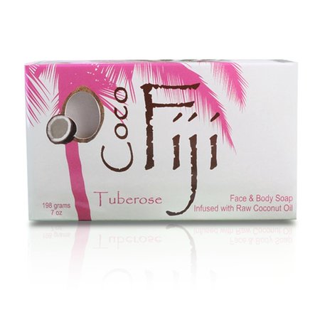 COCO FIJI Infused Face  Body Soap with Raw Coconut Oil Tuberose 833884000824